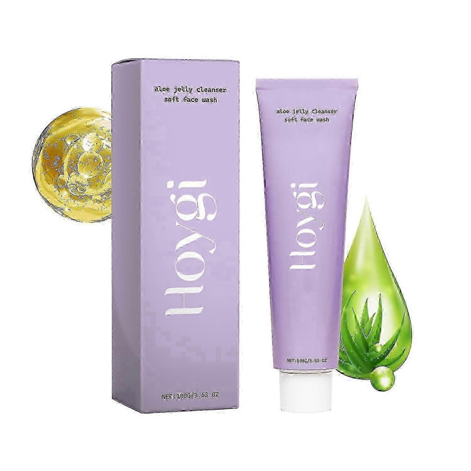 Hoygi Aloe Vera Cleanser, Gentle Moisturizing And Hydrating Foam Clean Hydrating Non-Tight Cleanser