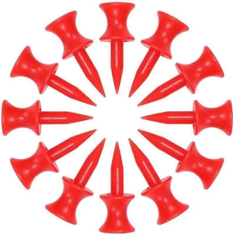 20PCS/Bag Red Golf Tee 31mm Wheel Type Ball Stud Limiter Plastic Golf Practice