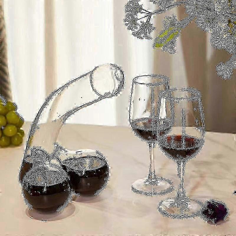 派对酒精男士生日礼物醒酒器威士忌醒酒器玻璃醒酒器645673171628
