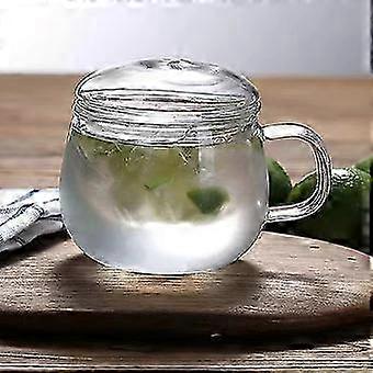 Glass Cup With Strainer Glass Thickened Transparent For Fill With Water Reusable High Temperature Resistance