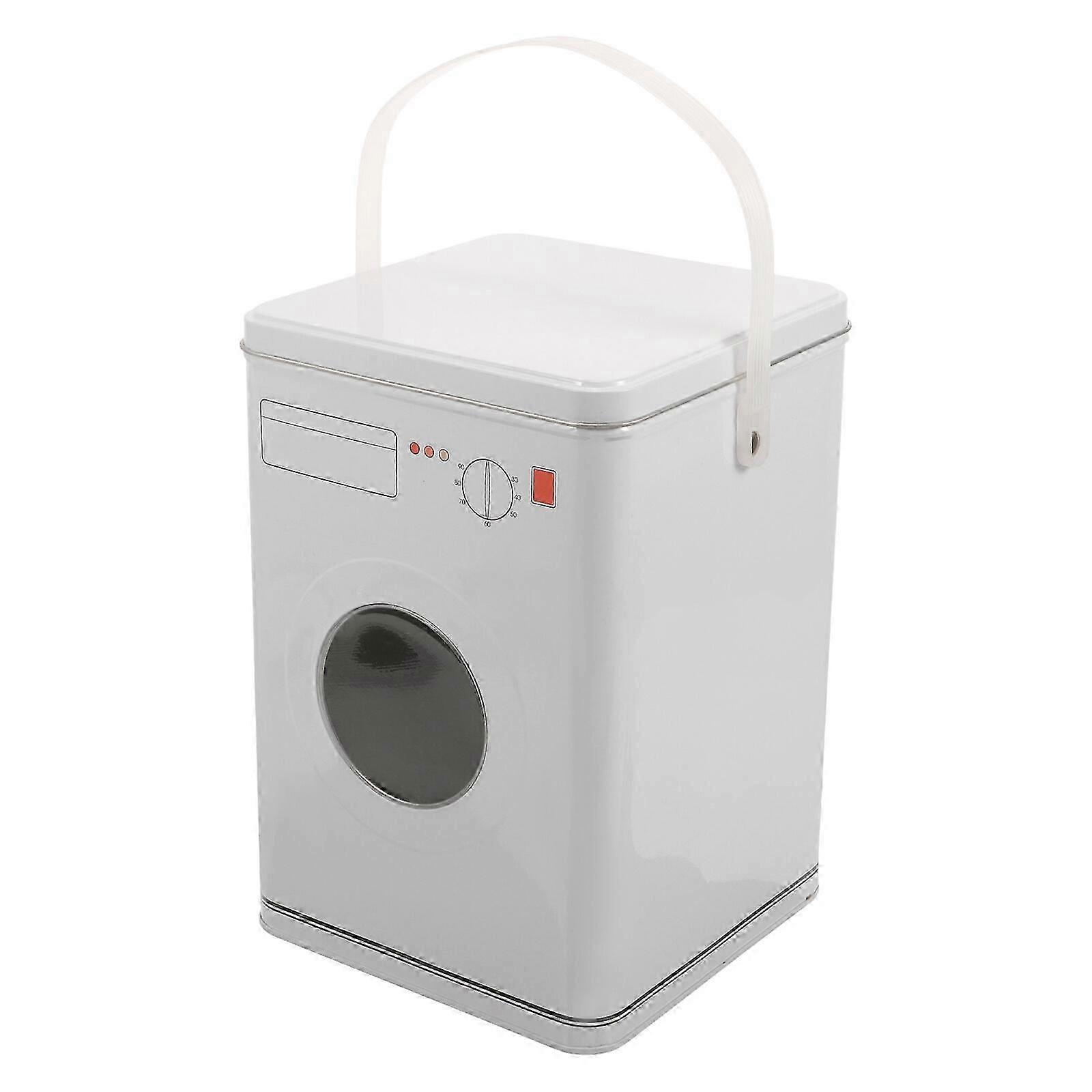 Washing Machine Shaped Laundry Powder Box Laundry Powder Storage Container Washing Powder Storage Holder