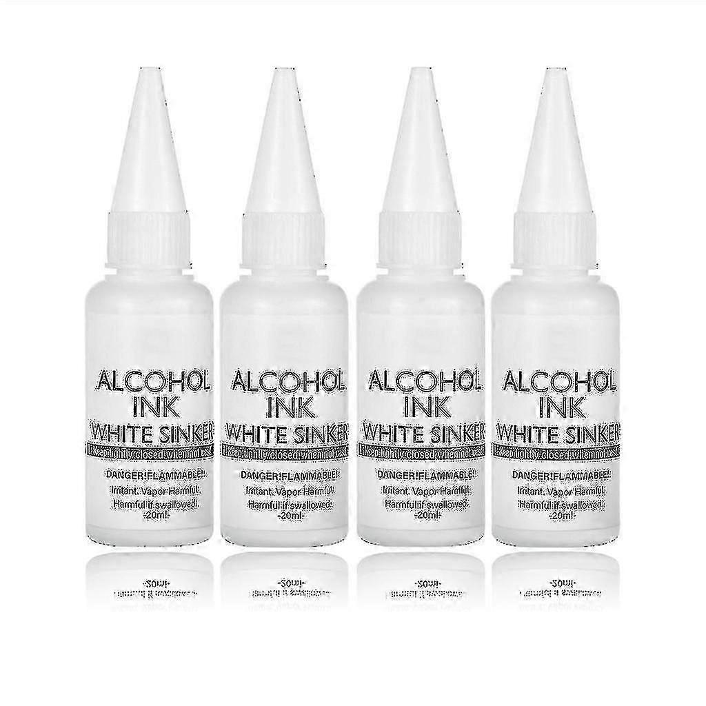 4pcs Alcohol Ink For Resin,alcohol-based Resin Ink,white Resin