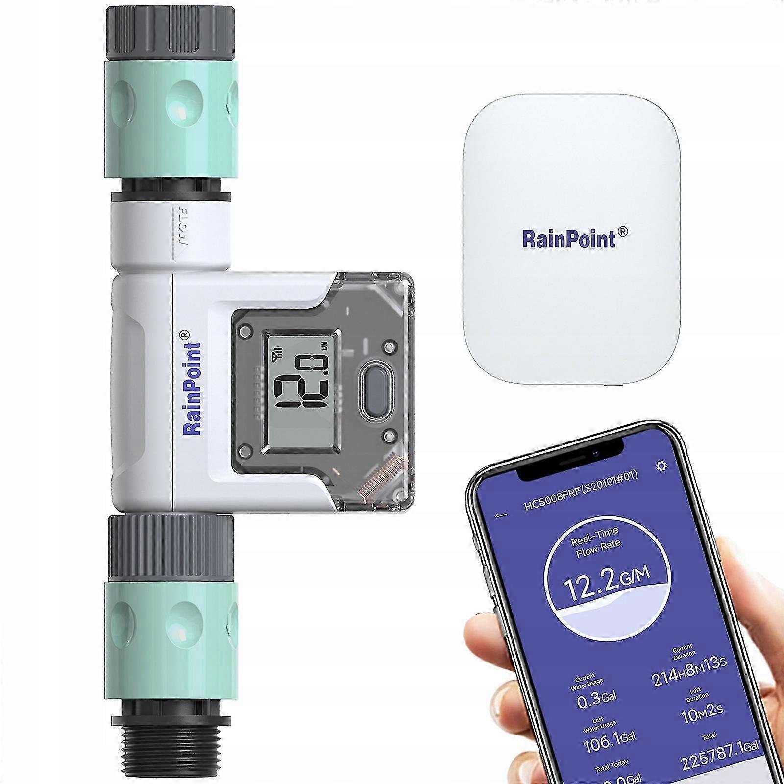 Water Meter With Wi-fi Hub For Water Flows In The Garden
