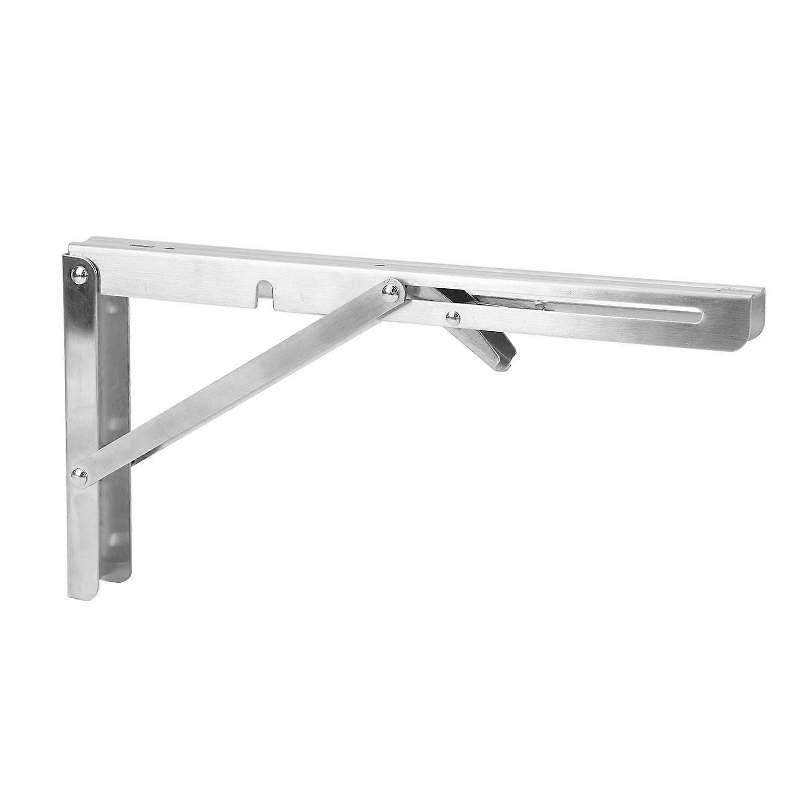 12 inch Stainless Steel Rattle Bracket, Strong Support Floating, Wall Mounted Brackets for RV Boat Yacht, Simple Folding Table Hinge for Space Saving