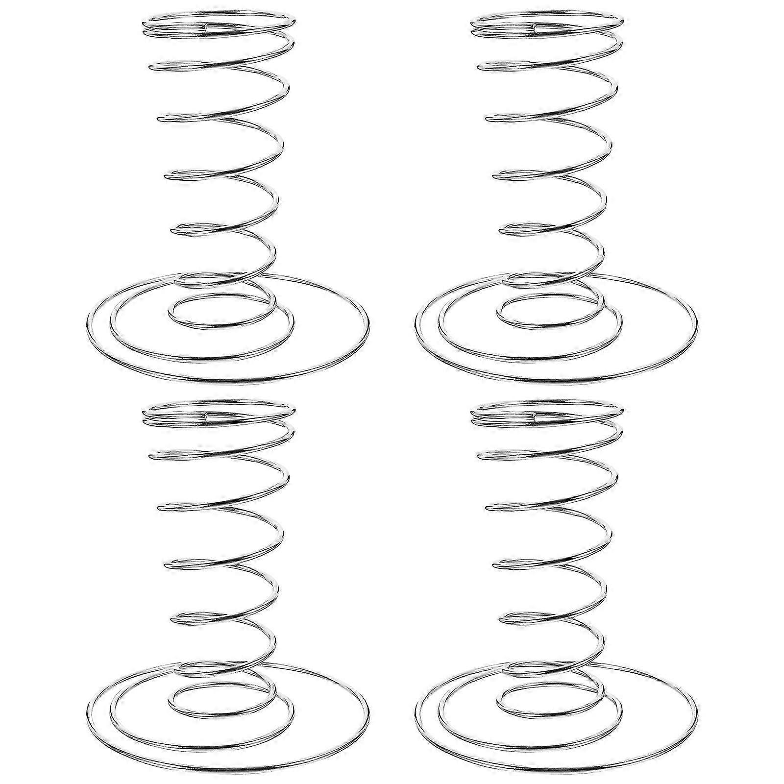 4個ステンレス鋼アイスクリームコーンホルダー - 9.5X9.5X11.5CM - シルバー