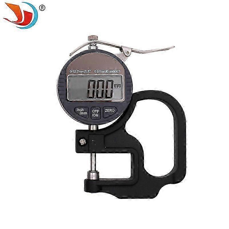 Thickness Gauge Micrometer Meter 0?12.7mm Digital Display Measuring Tool for Paper Film 0.01mm Accuracy
