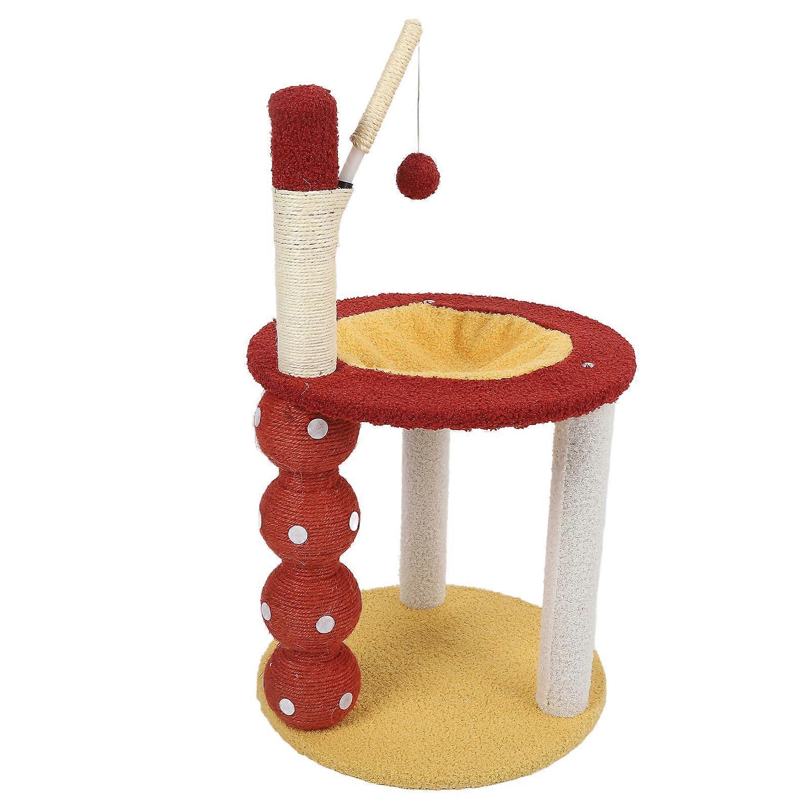 Cat Tree Cute Look Multiple Layer Sturdy Scratching Post Comfortable Soft Cat Tower Bed for Home Indoor Style 2:    65 X 40 X 40cm / 25.6 X 15.7 X 15