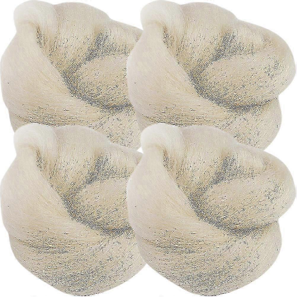 4Pcs Anti-wear Toe Separators Wool Toe Pads Supple Wool Toe Splitters Toe Corn Pads