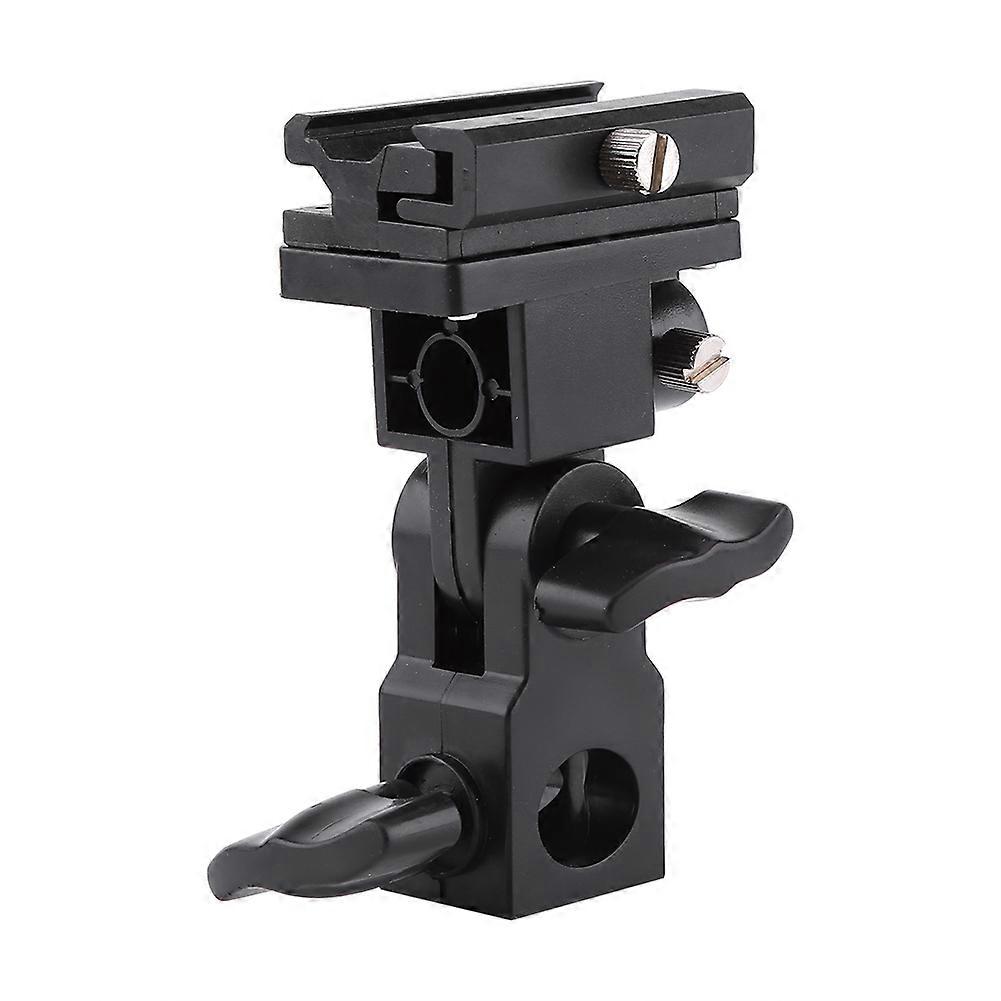 Flash Hot Shoe Mounting Bracket - Durable, Adjustable 180°, with Umbrella Holder