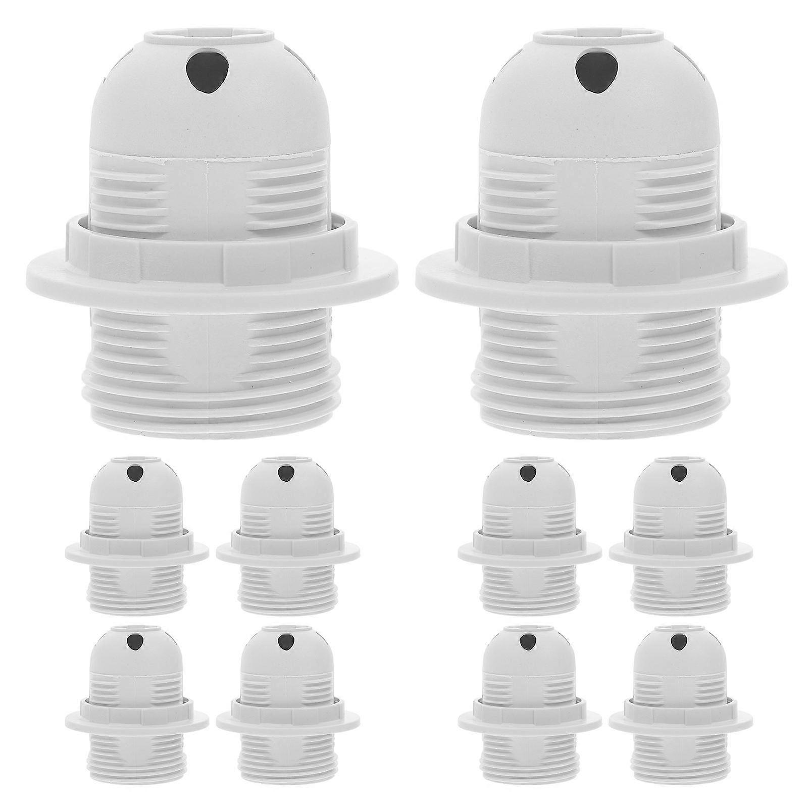 10pcs Large Base Screw Socket Lamp Holder Durable Clip Design Versatile Lighting Repair Kit for Home Office Study