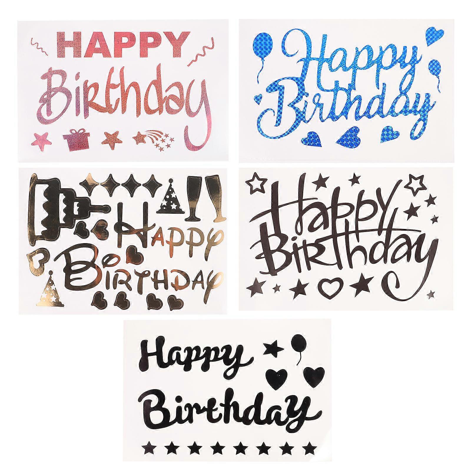 It seems you're describing a product listing for **birthday party decals or stickers**. If you're looking to **optimize this product title** for