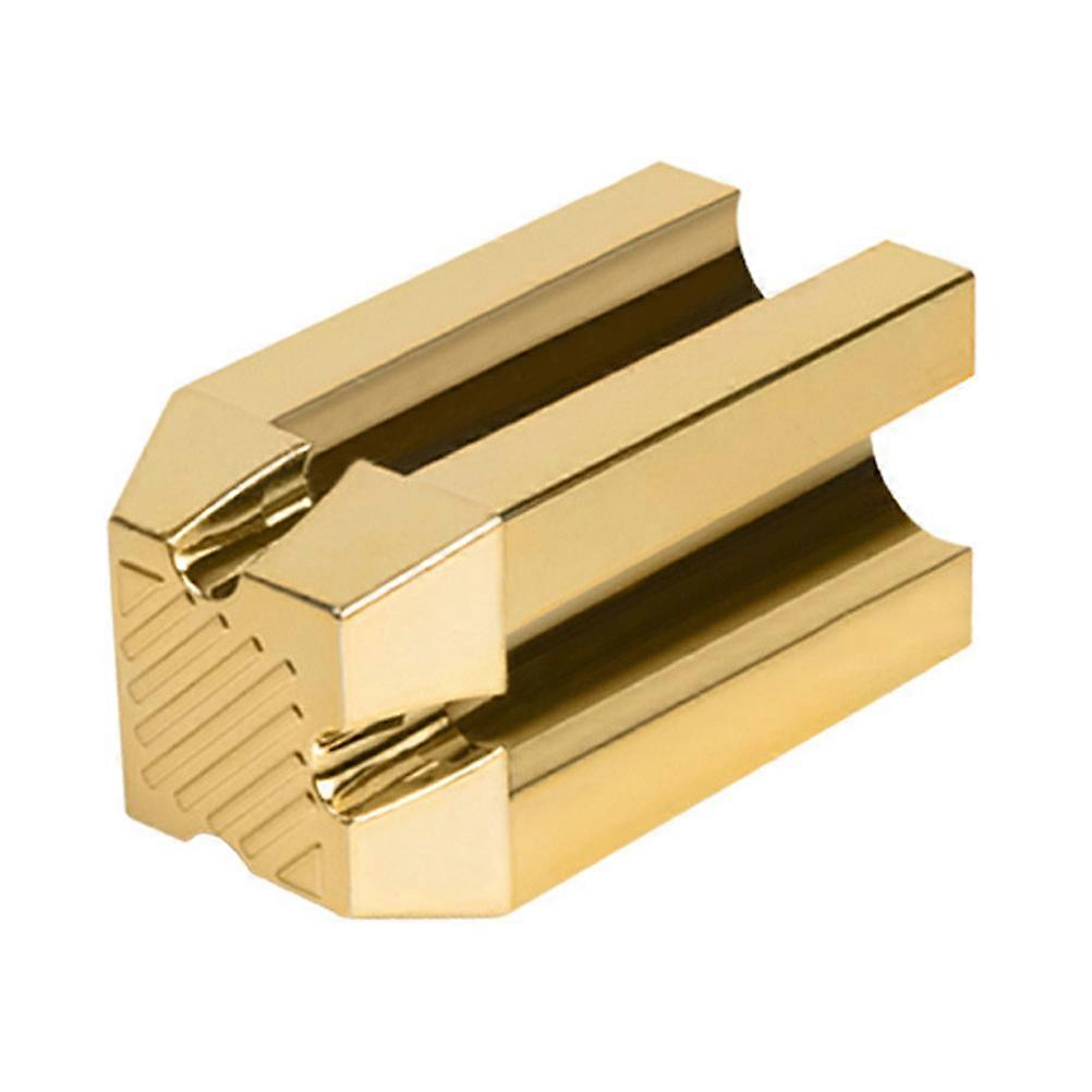 Eyebrow Pencil Sharpener Tool, 4 Sided Durable Design for Shaped Eyebrow & Eyeliner Pencils, Premium Quality Makeup Accessory with Elegant Golden
