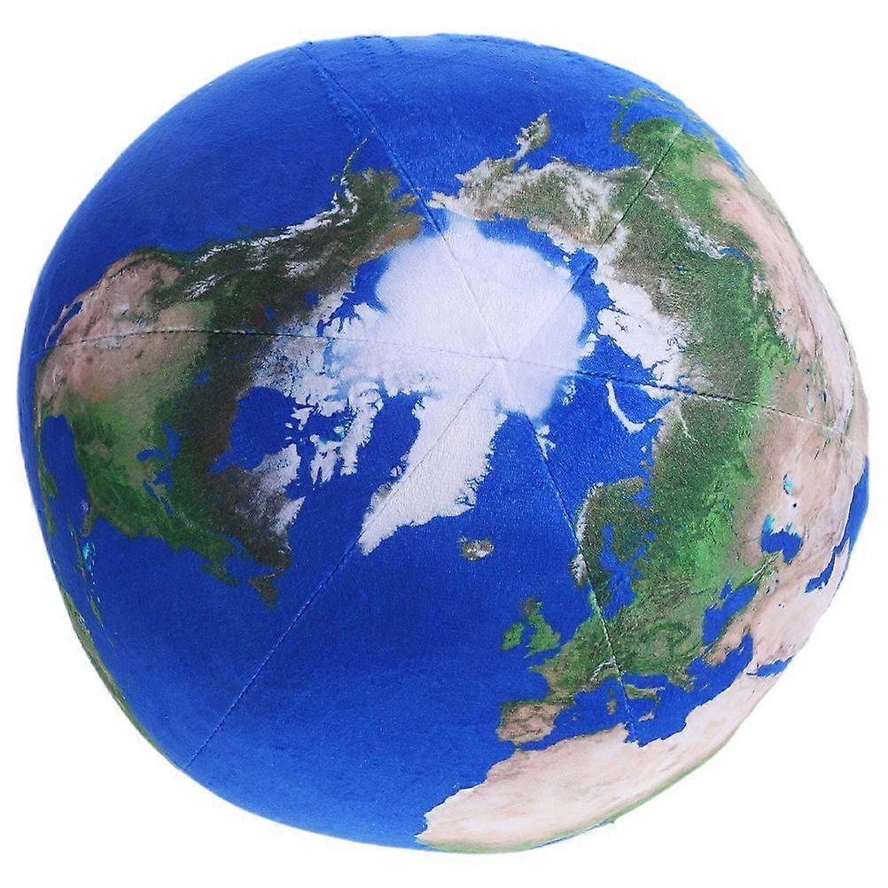 Plush Ball Pillow Stuffed Globe Pillow Simulation Planet Pattern Throw Pillow Sofa Pillow