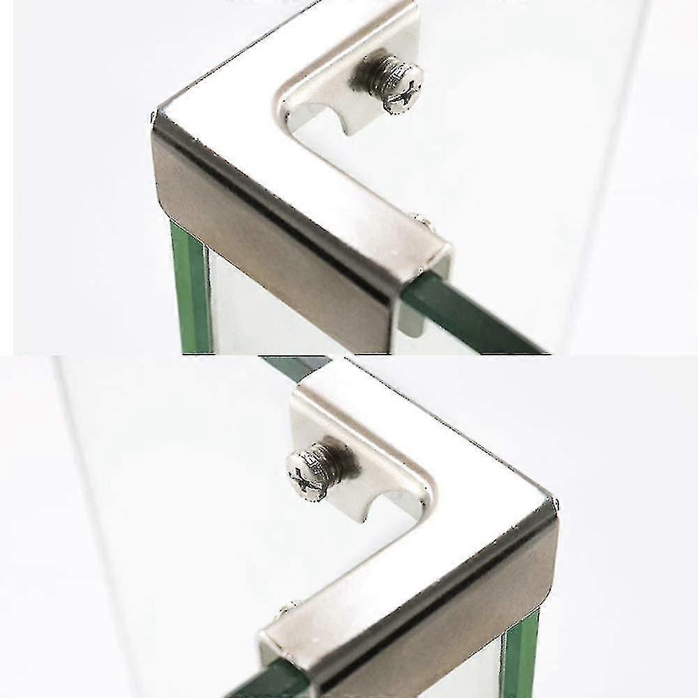 8 قطع سبائك الألومنيوم الزجاج المشابك الأقواس الزاوية لخزانة حوض السمك خزانة 8-12 مم