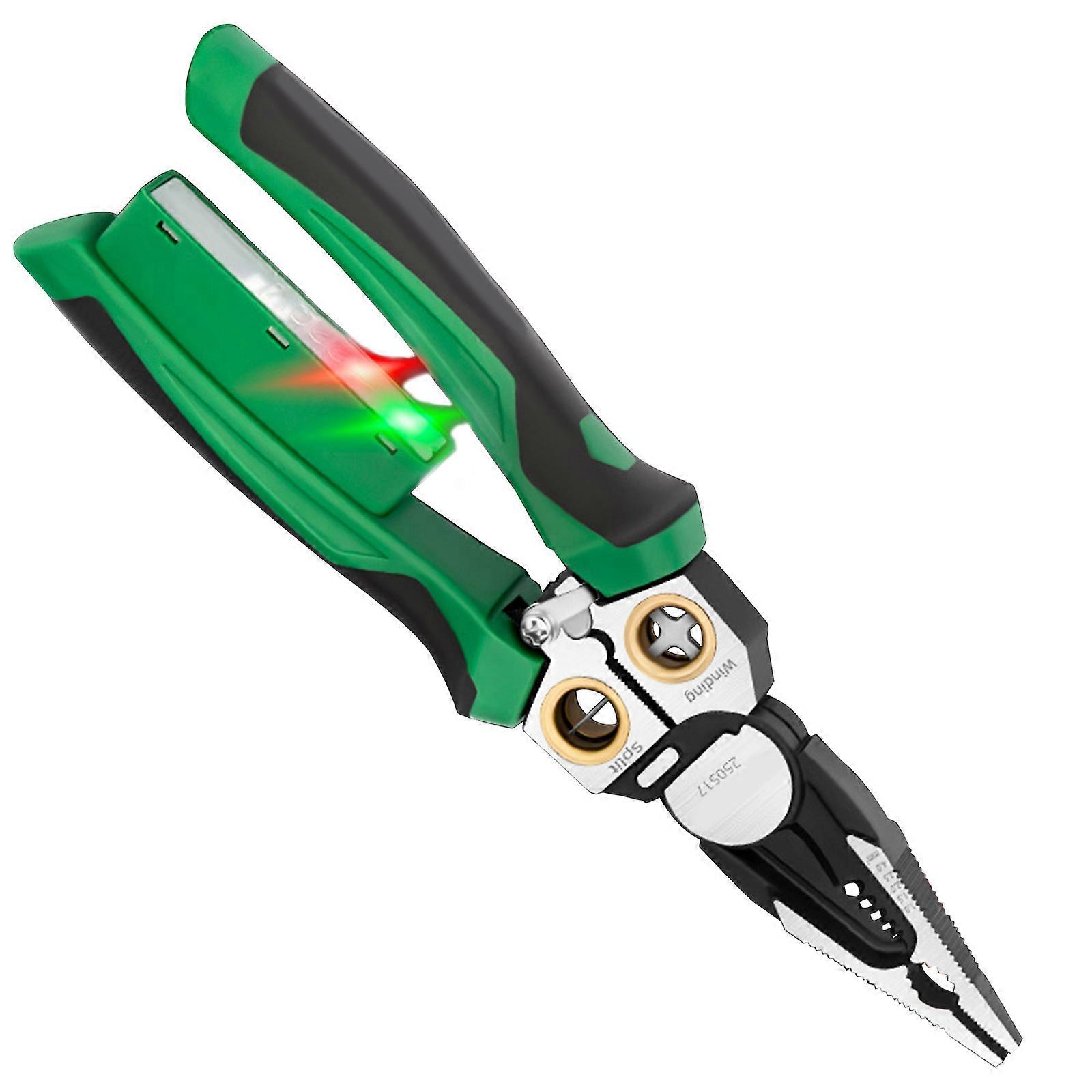 Professional Ergonomic Voltage Testing Wire Stripper Suitable for Electrical Cable Cutting Stripping Home Industrial Use