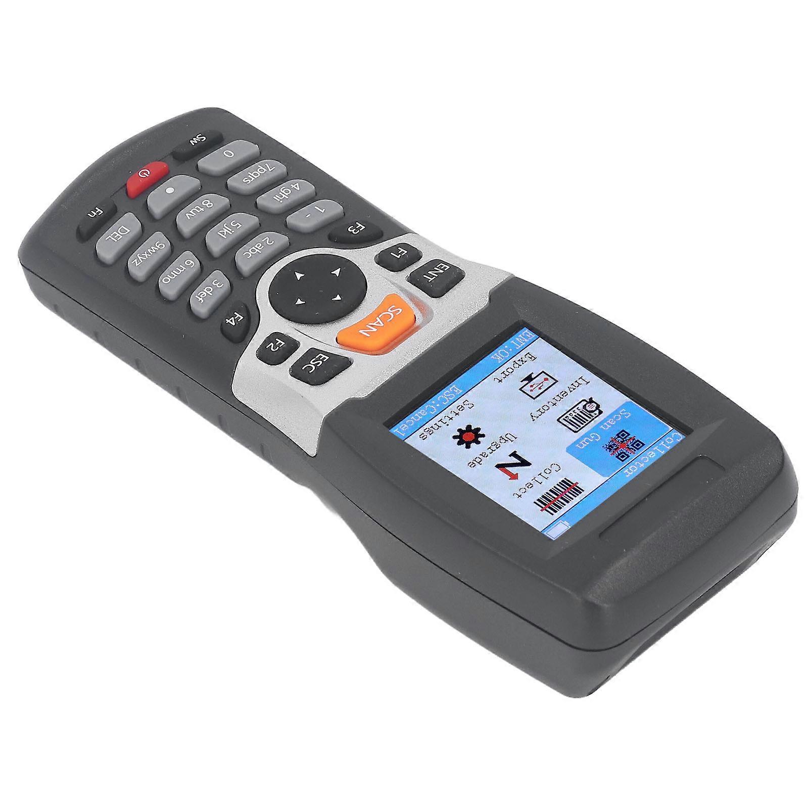 1D Barcode Scanner 2.4GHZ 2.2in Color Screen Portable Wireless QR Reader for Duplicate Check Inventory 