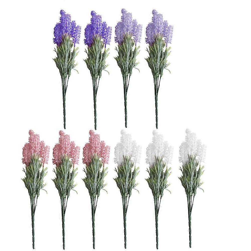 Decorative Artificial Flowers Lavender Artificial Flower Bouquet Realistic Style Wedding Bouquet Table Setting 33X5 Cm 10Set