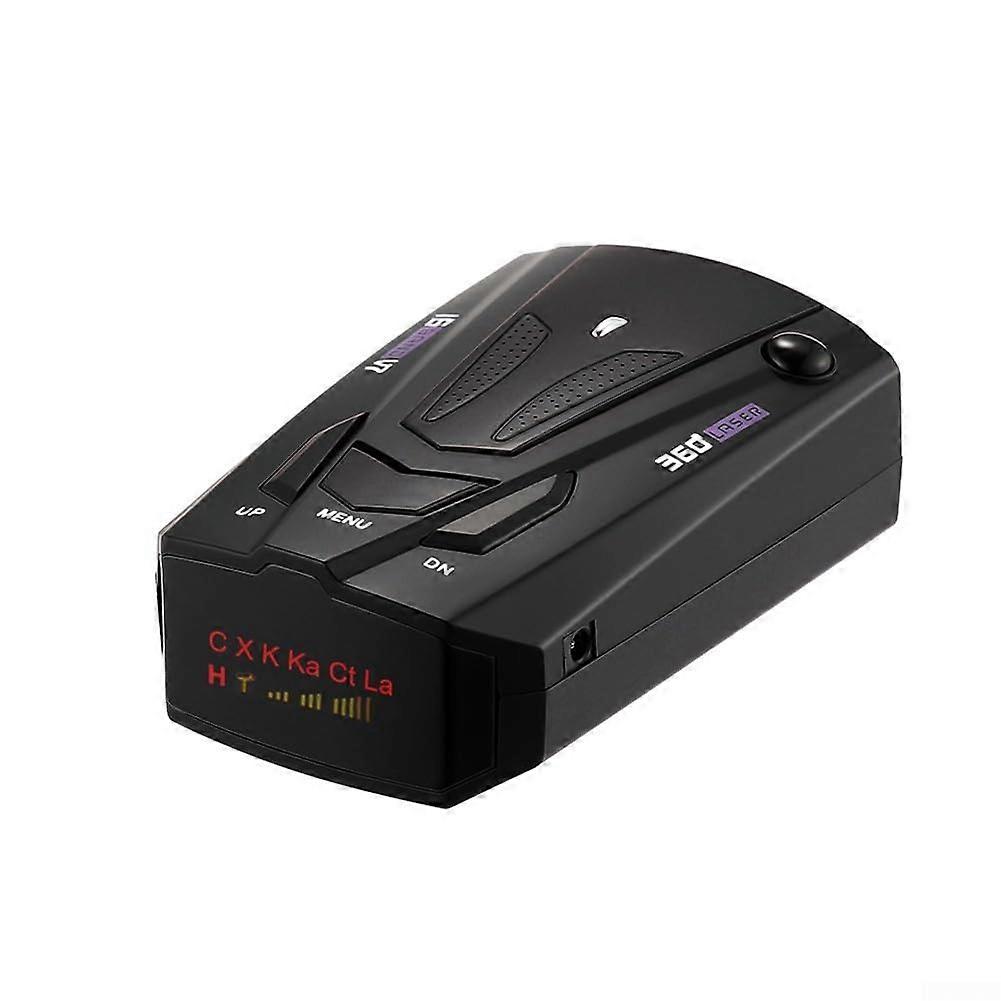 "Long-Distance Radar Detector with All-Direction Awareness and Voice Alerts for Enhanced Safety (Black)"