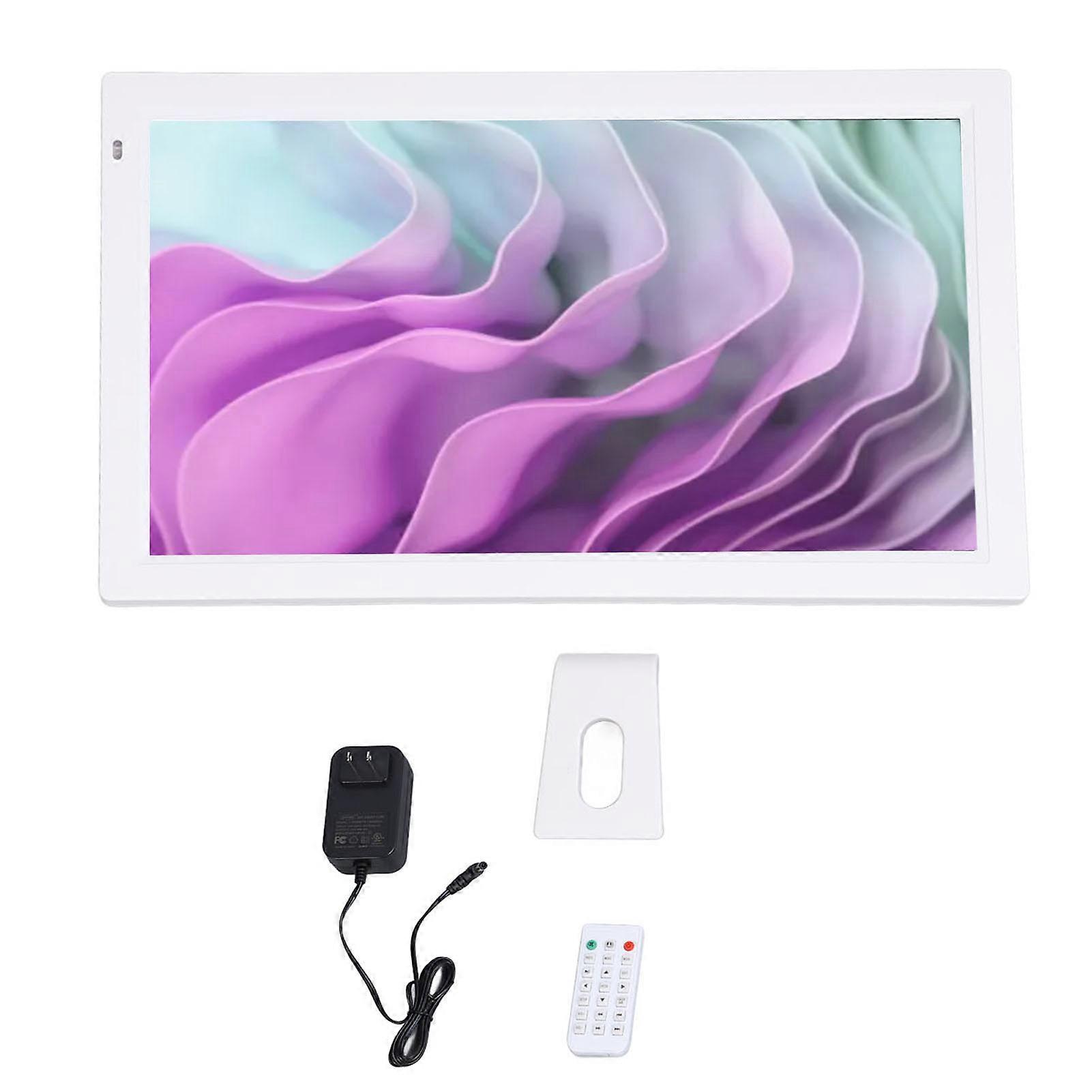 23.6" 1080P Digital Photo Frame with Sound & Slideshow, Built-in Speakers, US Plug