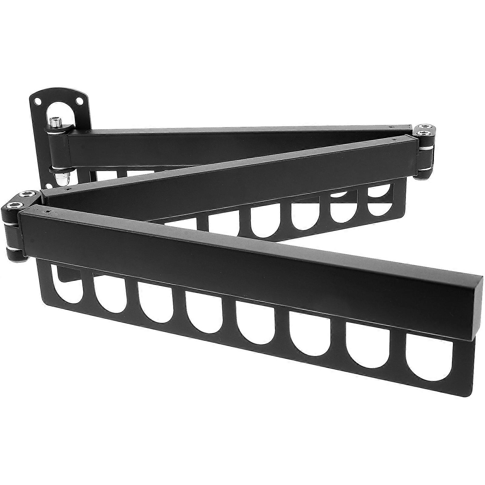Wall Mounted Drying Racks Foldable Clothes Hanger Home Use Rectangular Modern Elegance 104.50X10.50X2.30CM 1Set