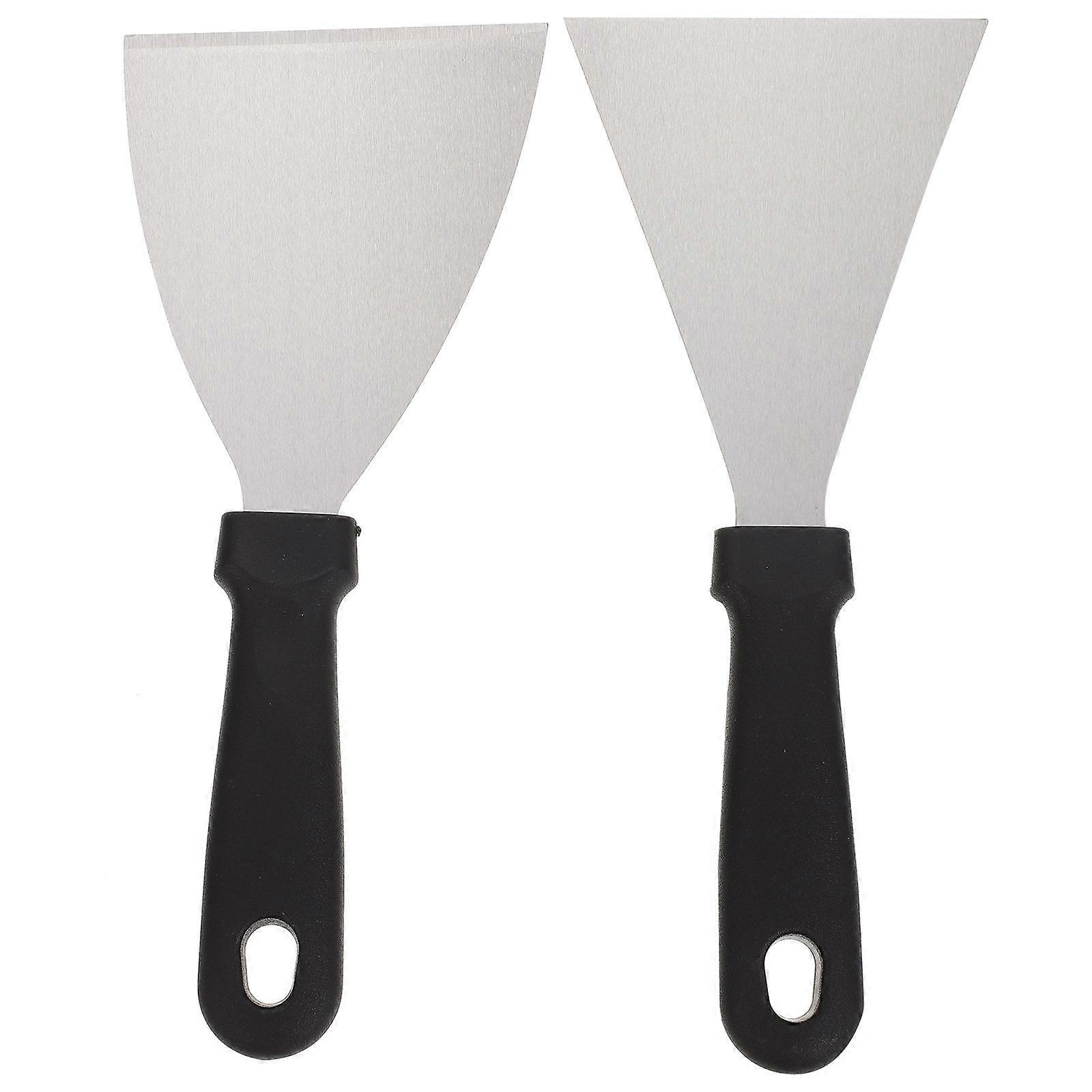 Metal Cooking Spatula For Baking And Barbecue Multi Function Teppanyaki Tools 24X8 8CM 2Pcs