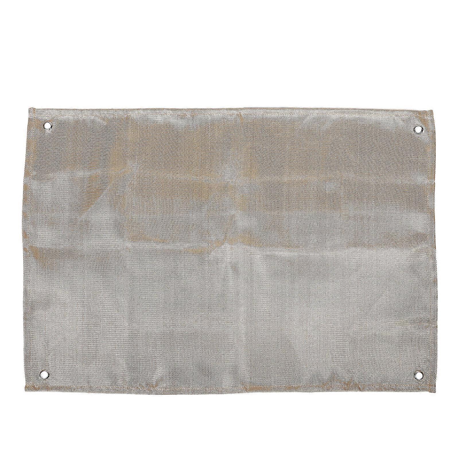 Tapis résistant au feu Couverture ignifuge en fibre de verre Camping en plein air Jaune clair 74.50X62.00X0.30cm Isolation thermique 1Pack