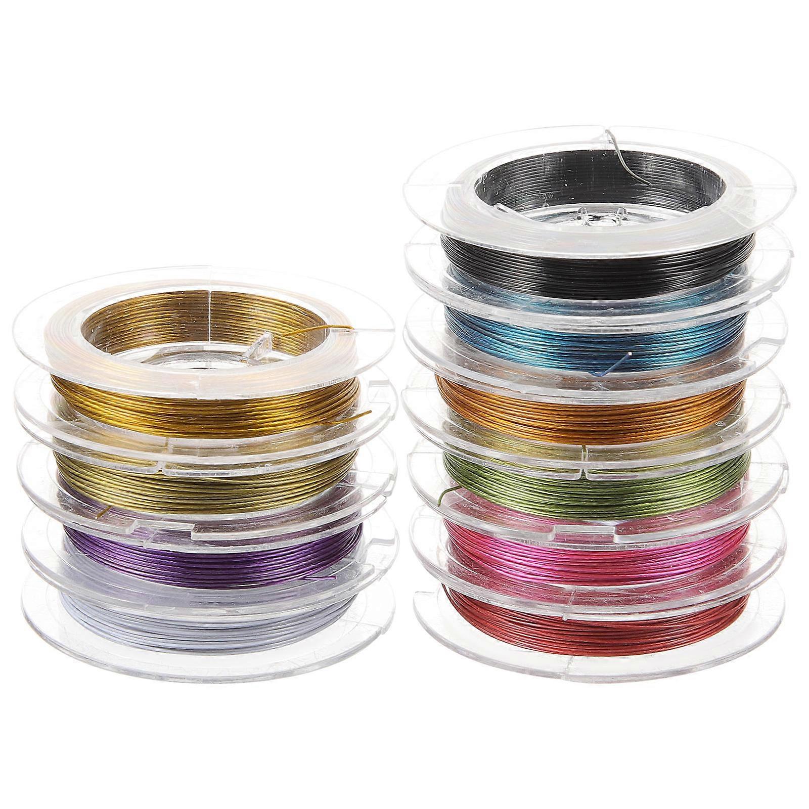 Durable Metal Wire for DIY Beading – Multi Color Pack for Jewelry Making, Necklaces, Earrings & Floral Crafts