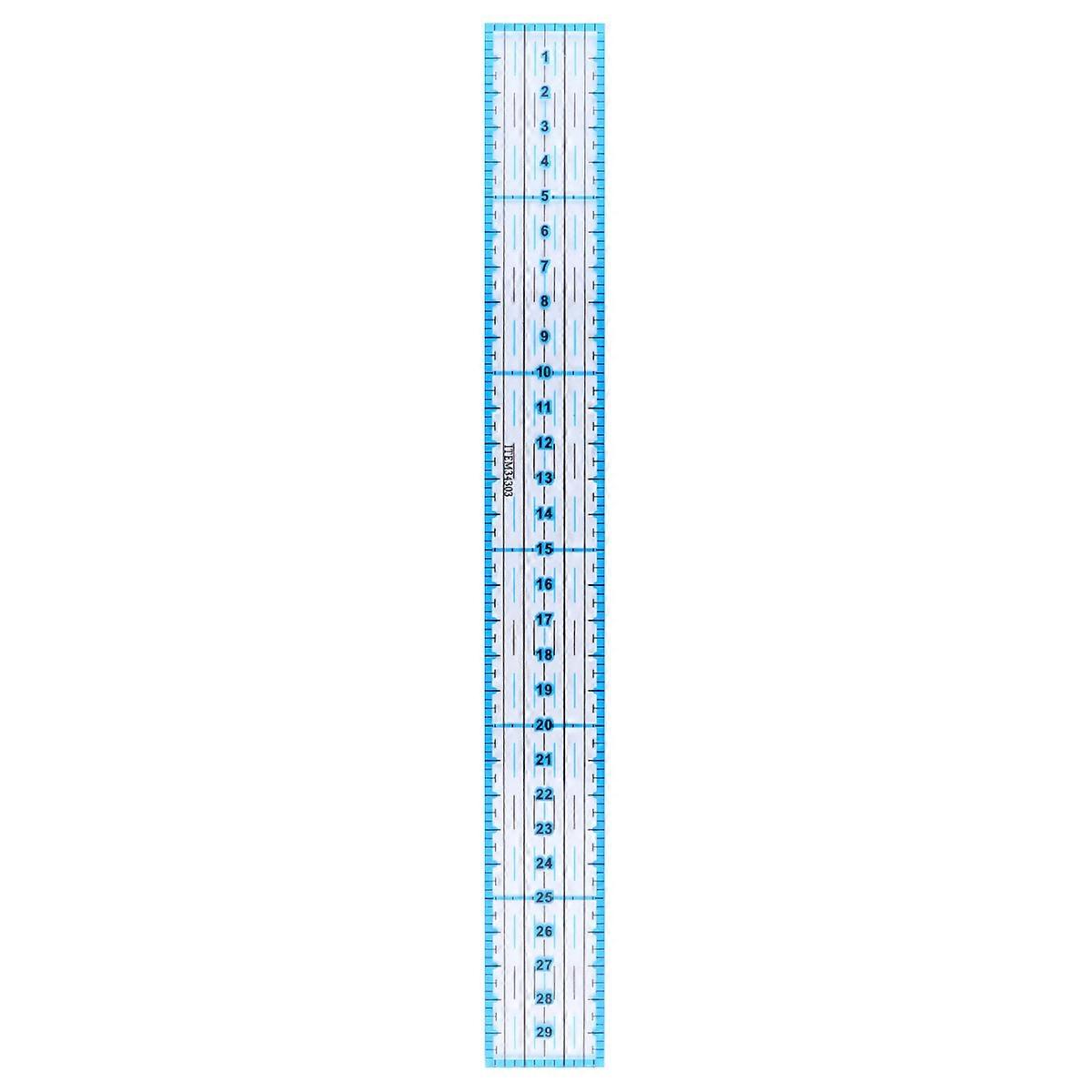Patchwork Ruler Acrylic Sewing Ruler for Cloth Craft Rectangular Transparent Measurement Tool 1Pcs