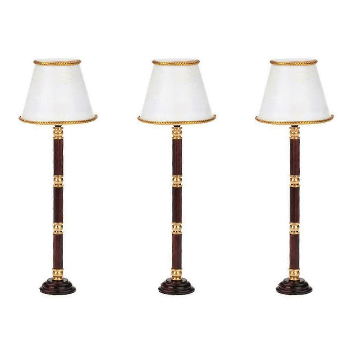 1:12 Dollhouse Miniature LED Light Floor Lamp