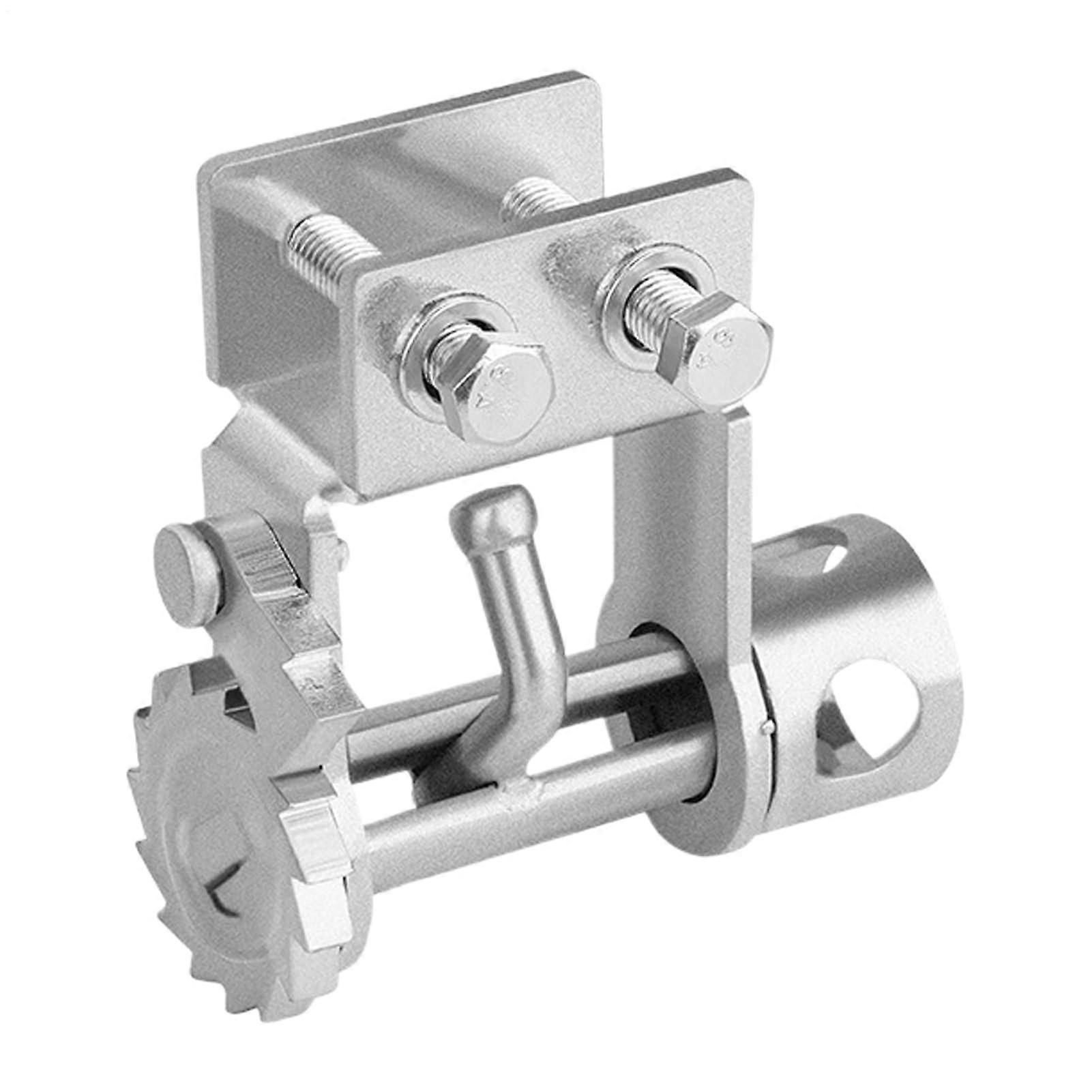 Flatbed Trailer Winch With Rail, Steel Link Strap Tie-Down, Durable Load Securement For Semi-Trailers