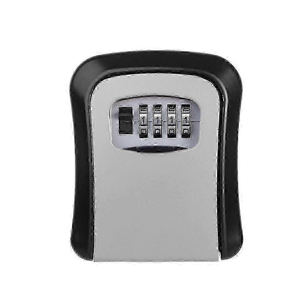 Wall Mount Key Lock Box 4 Digit Password Code Security Lock Office Key Safe Secret Storage Box Orga