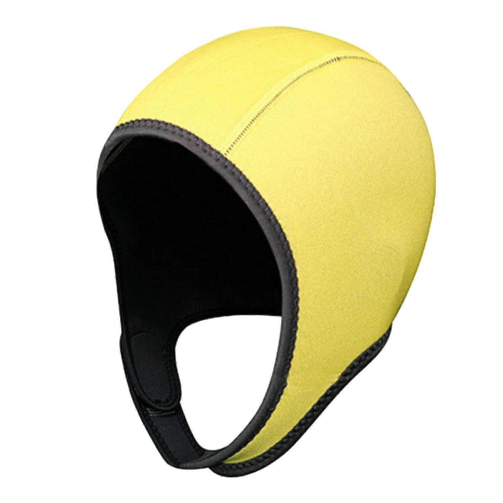 Scuba Diving Hood Neoprene Wetsuit Hood With Chin Strap Waterproof Thermal Hood Keeps You Warm For Kayak And Surfing Yellow