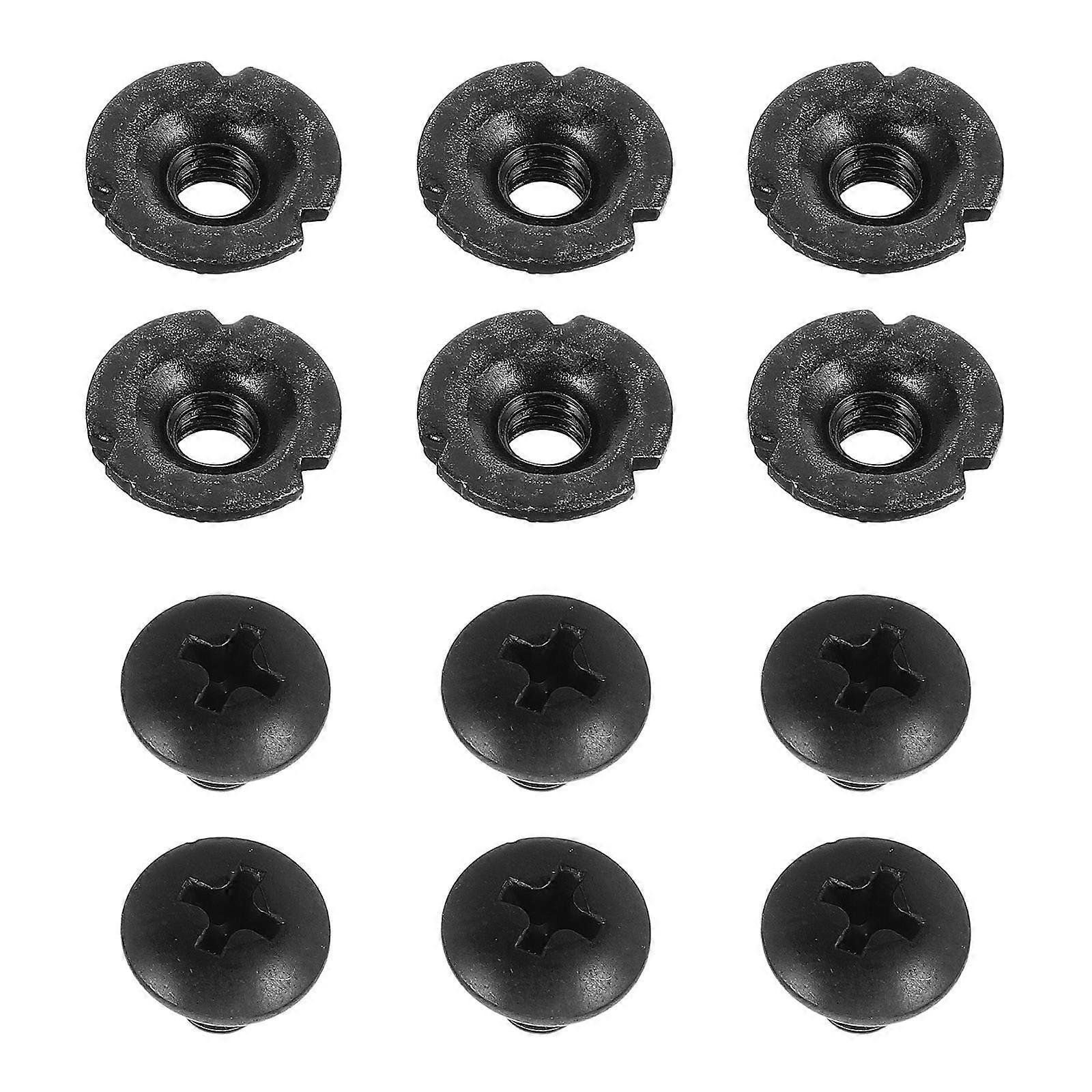Replacement Buckles Screws Roller Skates Screws Roller Skating Shoes Adjustable Tightness Black 6Set