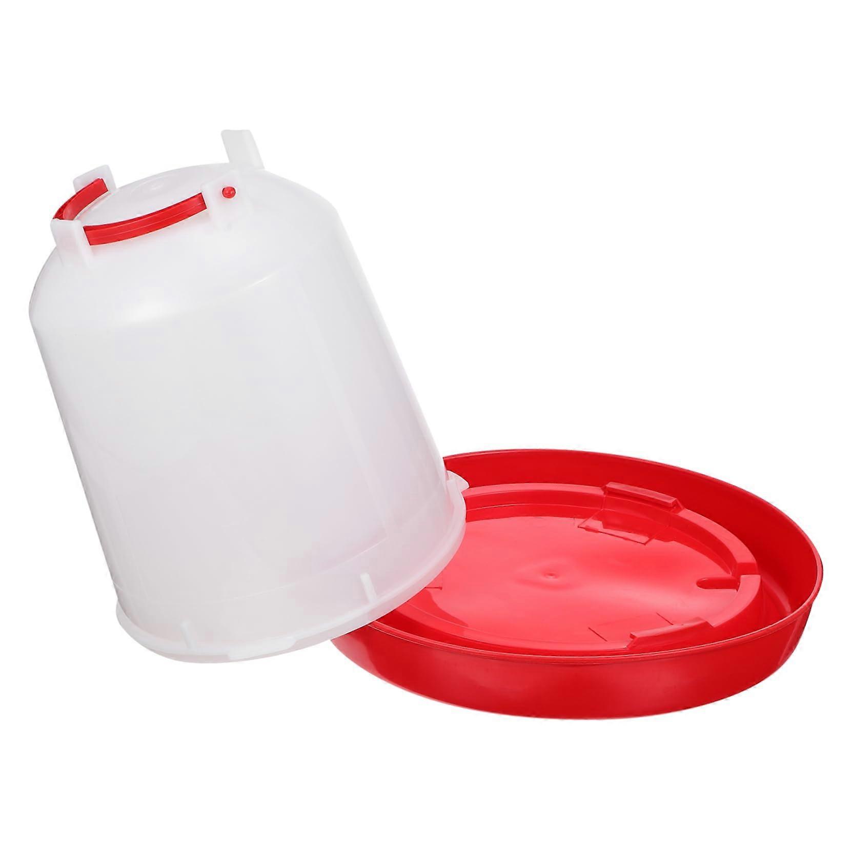 Clean Chicken Drinking Bucket Automatic Water Dispenser for Poultry, Durable PP Material, Random Style, 3L Capacity