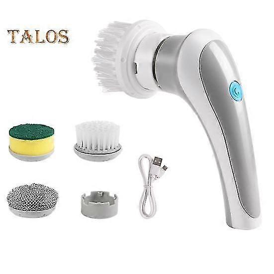 Electric Spin Scrubber Cordless Cleaning Brush with Powerful Motor 360-Degree Rotation Handheld Tile Floor Scrubber Brush