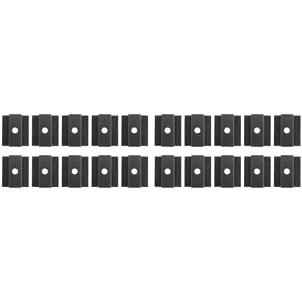 10 x Centre Clamp PV Solar Panels, Module Clamp for All Frame Heights