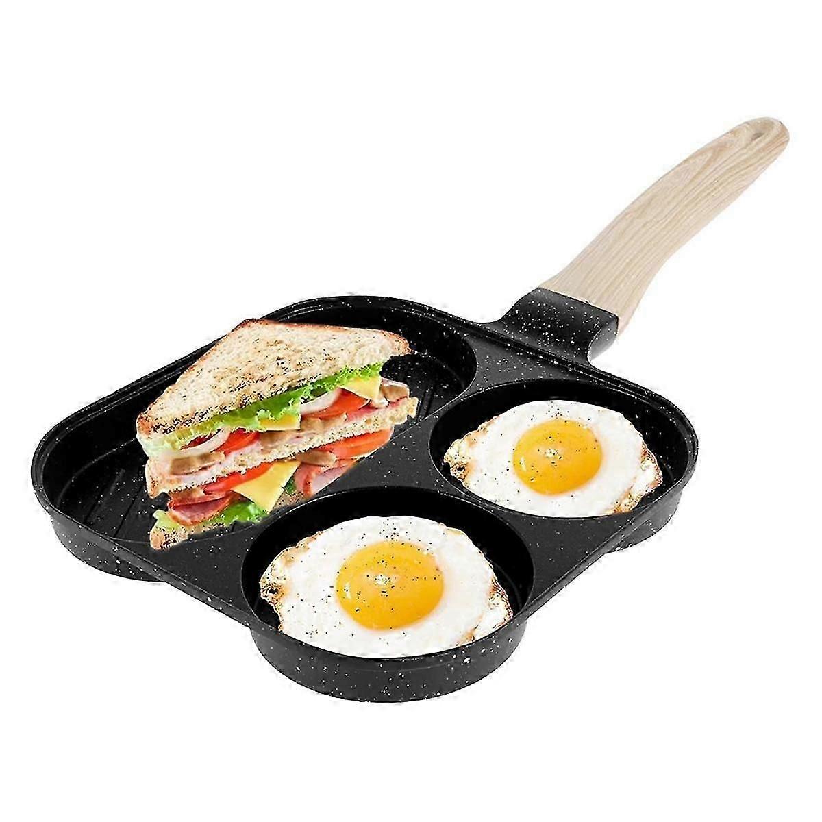 2025 Latest Model Egg Frying Pan 3 in 1 Egg Frying Pan Non-Stick Omelette Pan