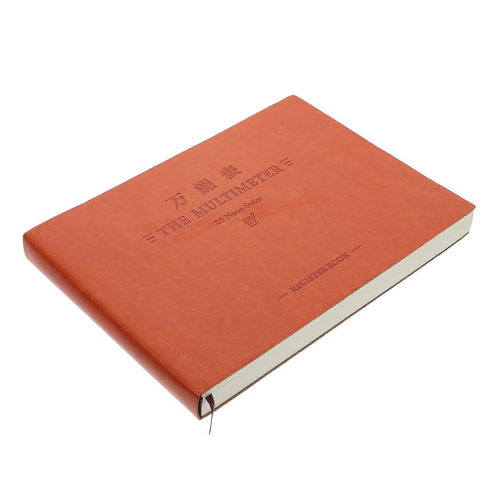 Bookkeeping Notebook with Simple Stylish Appearance for Daily Use Brown Color Small Size