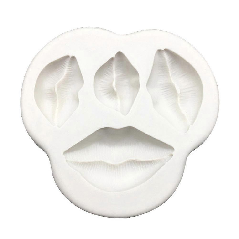 Baking Fondant Cake Moulds Silicone Chocolate Model Lips Shaped For Valentine's Day Home Baking 1Set