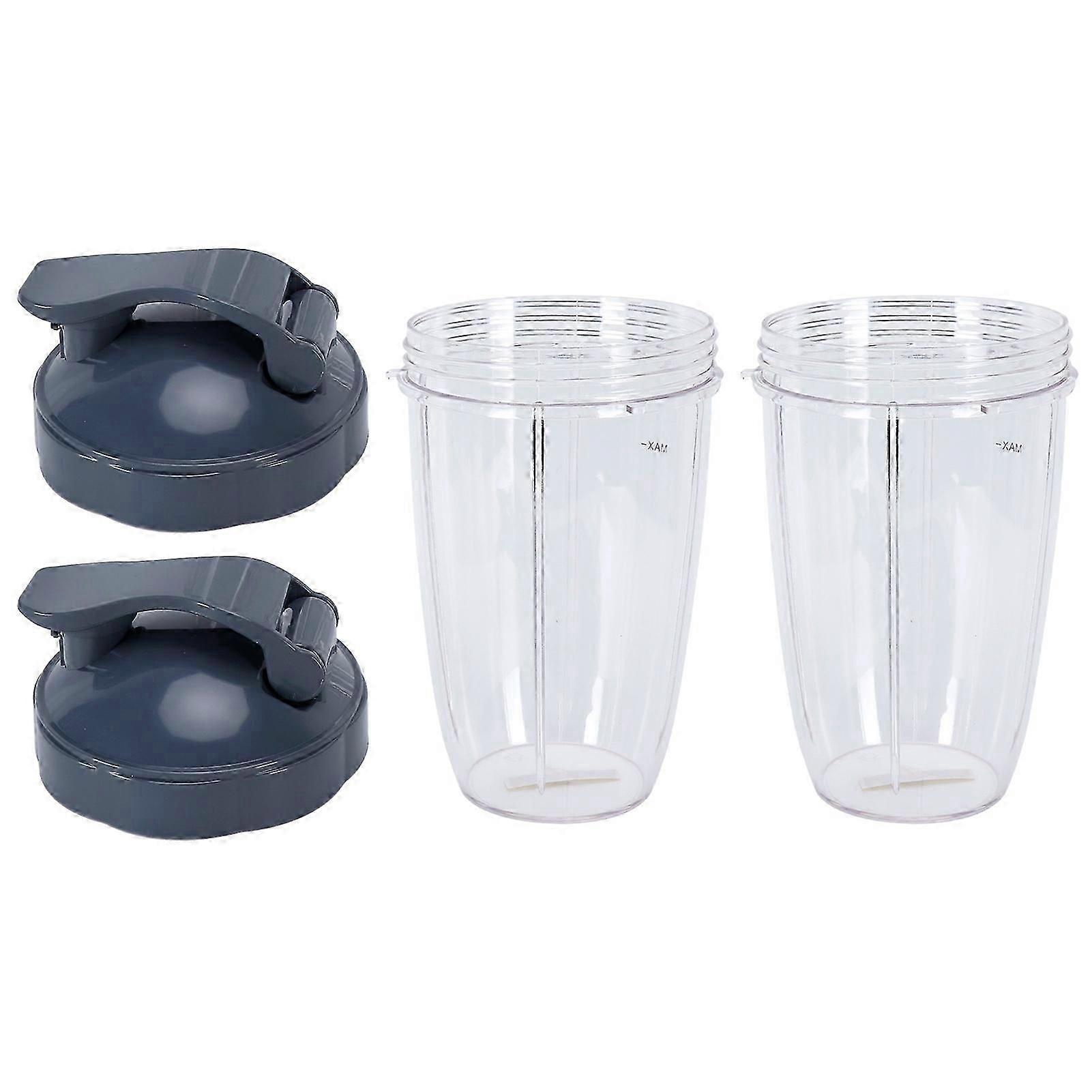 2025 Latest Model 24OZ Transparent Blender Cup Container Lid Set Replacement Fit