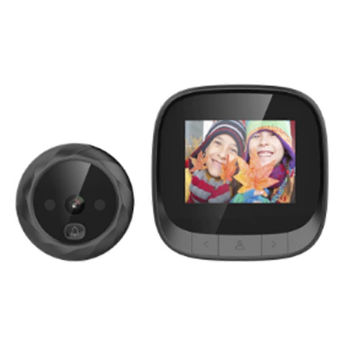Visor de porta digital 2,4 polegadas tela LCD Câmera de porta eletrônica gravação IR Night Door Peephole veio
