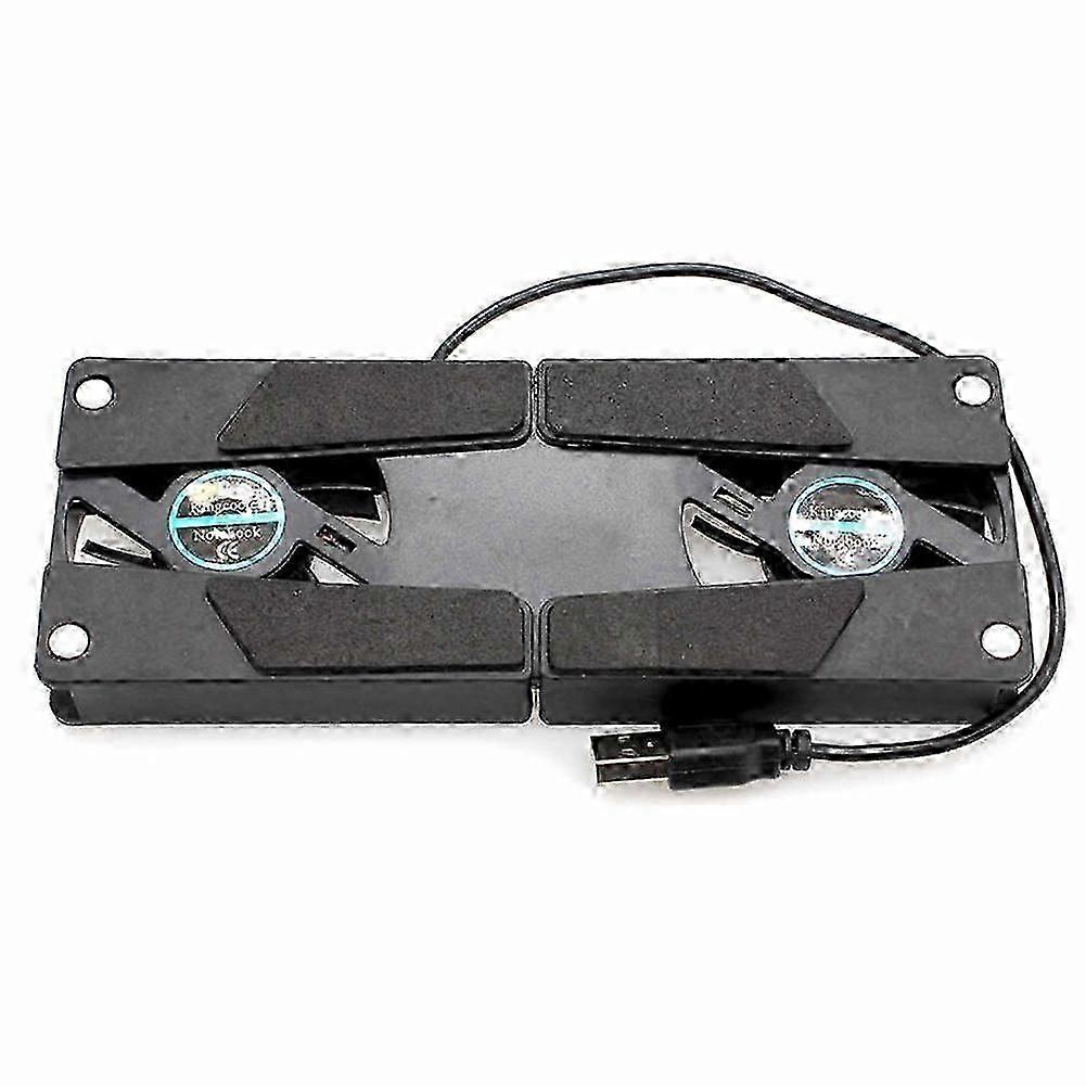 USB Foldable Dual Fan Cooling Pad for Laptops and Notebooks