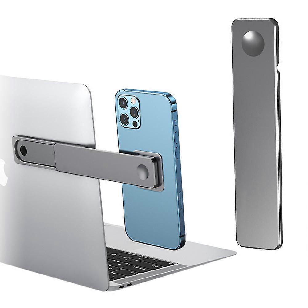 Creative Mobile Phone Computer With Screen Two-In-One Aluminum Alloy Bracket Cooling Folding-Grey