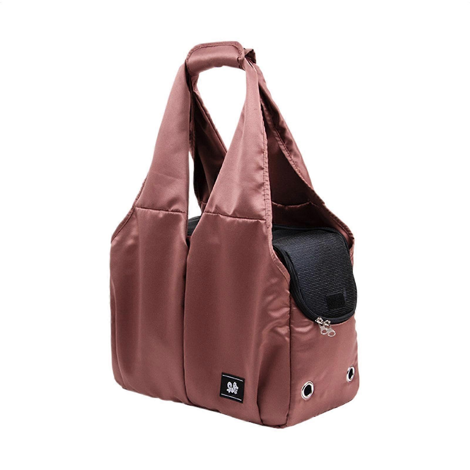 Pet Carrier for Small Cats – Outdoor Sling Bag with Soft Padding, Breathable Fabric, Red Color, Dog Compatibility