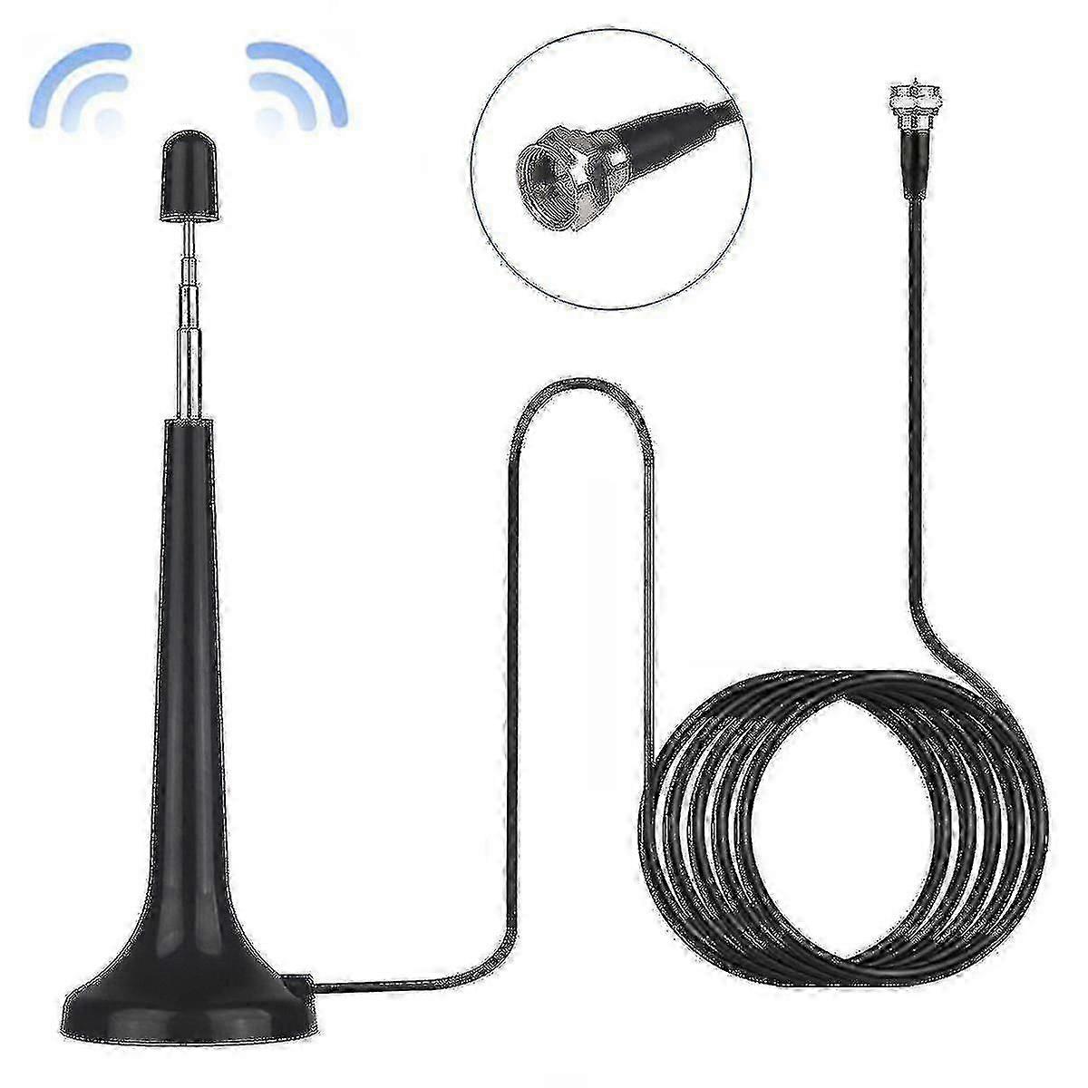 Radioantenn för hi-fi-system inomhus, Ancable FM inomhusradioantenn för tuner stereoförstärkare hemmabiosystem hemmabiosystem hi-fi-receiver med