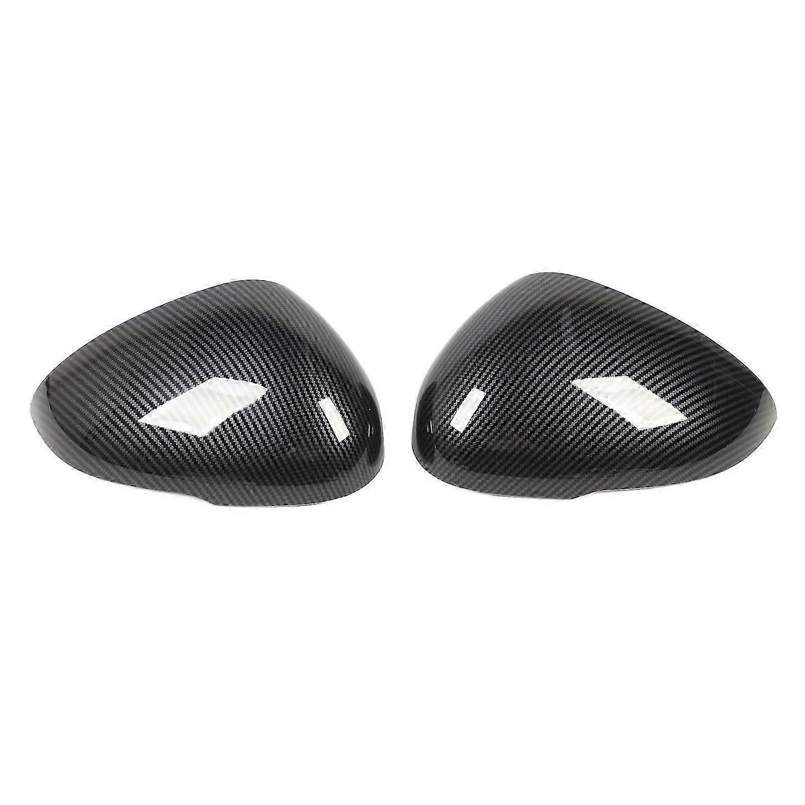 1 Pair Side Rearview Mirror Cap Left Right Carbon Fiber Style Door Mirror Cover Replacement for Kia K5 2019 to 2023