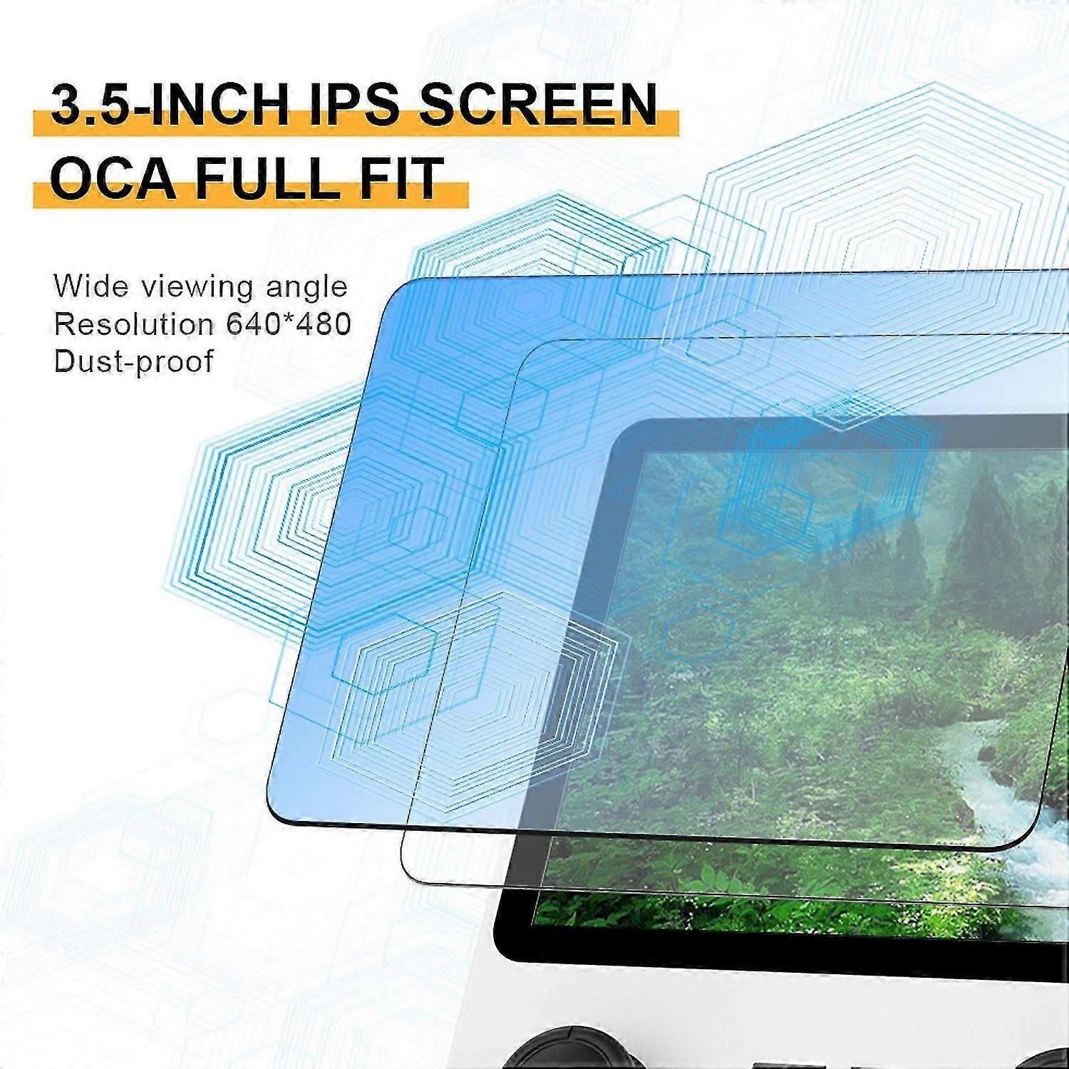 Powkiddy RGB20S Handheld Game Console Game Player Open Source System Built-in 15000+ Games 3.5-inch IPS Screen 3.5mm Headphone Jack RK3326 3500mAh Re