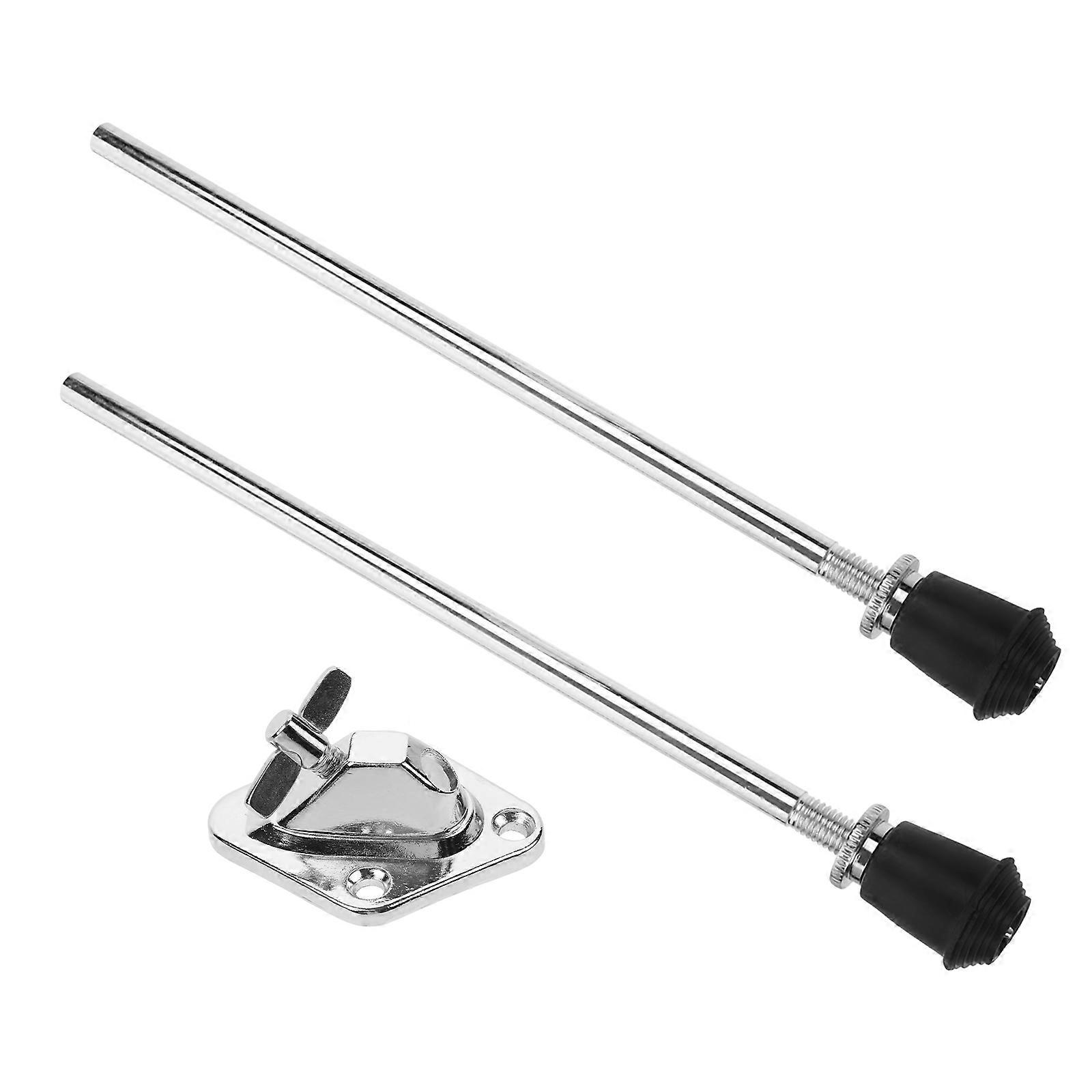 1 Set Metal Drum Leg Fittings Durable Replacement for Drum Stand, Straight Legs Base for Enhanced Performance and Easy Installation