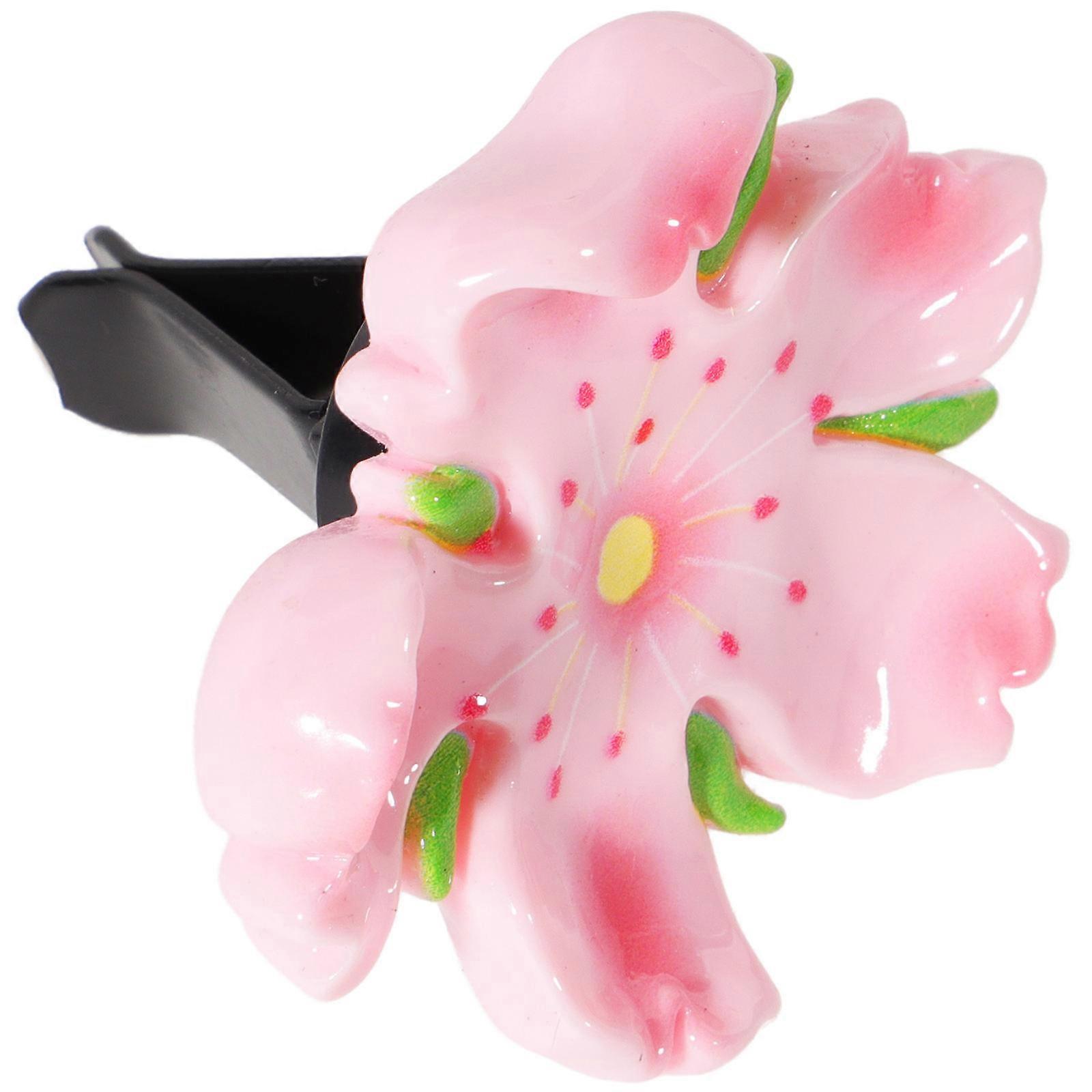 Auto Vent Clips Car Aroma Ornament 3D Design Car Interior Enhancement Pink 6.00X4.50X2.50CM Airflow Adjustment 1 Set