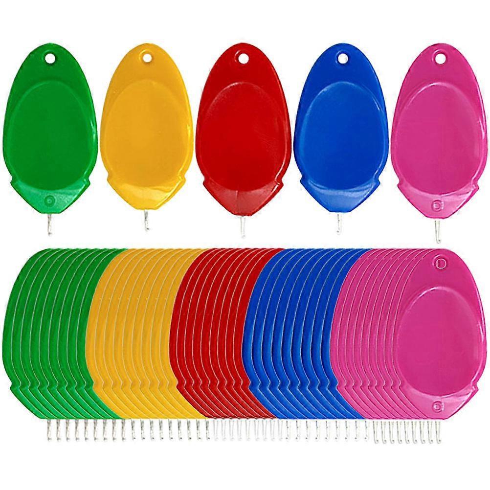 Thread Puller Plastic Sewing Needle Threaders Handmade Work Sewing Process 4X2cm 50Pcs
